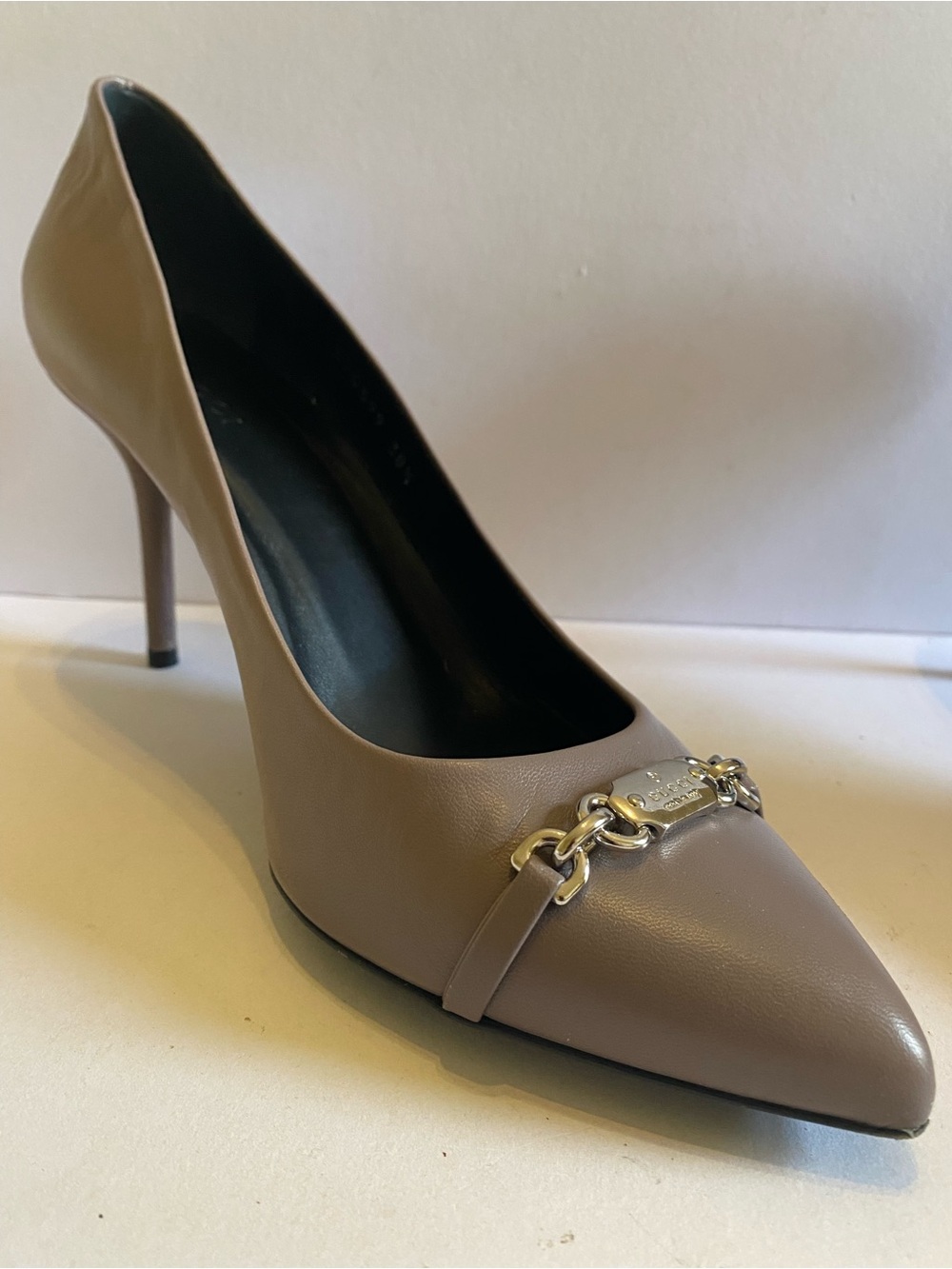 🛍️ Gucci Authentic Molaita Court Pump in Mauve Nappa Leather W/Box & Dust Cover